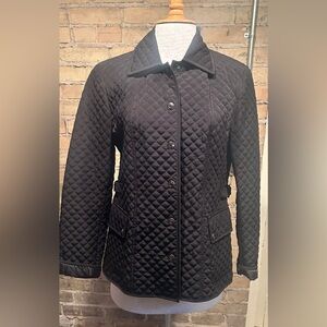 Black Quilted and Lined Women's Jacket
